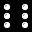 Domino showing six dots